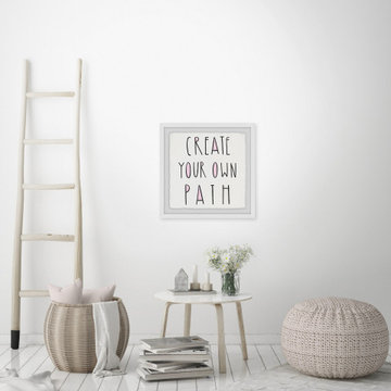 "Create Your Own Path III" Framed Painting Print