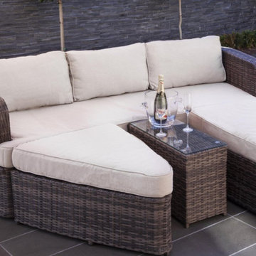 Bennington Outdoor Rattan Sun Bed Lounge