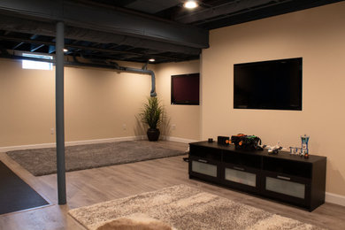 Example of a basement design in Providence