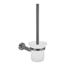 MEIR SHADOW ROUND TOILET BRUSH & HOLDER SKU: MTO01-R-PVDGM - Toilet Brushes & Holders