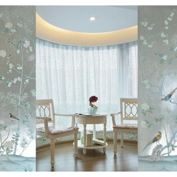 Hand painted wallpaper showroom