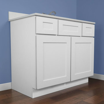 White Shaker Bathroom Cabinets & Vanities