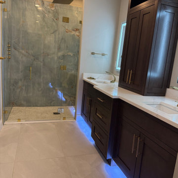 Blue Granite Master Bath