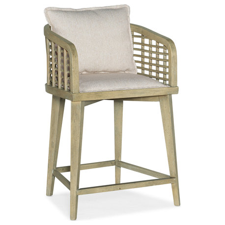 Surfrider Barrel Back Counter Stool