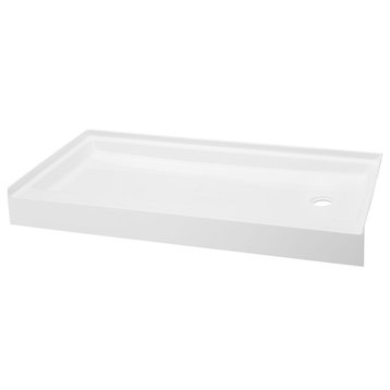 Swiss Madison SM-SB527 Voltaire 60" x 34" Rectangular Shower Base - Glossy