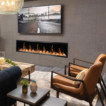 Litedeer Homes Latitude 75-Inch Smart Control HD LED Electric Fireplace