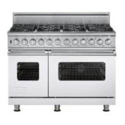 Viking 48" Pro-style Dual-fuel Range, White Liquid Propane | VDSC5488BWHLP - Gas Ranges And Electric Ranges