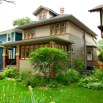 Oak Park, IL Craftsman Style James Hardie Siding Remodel
