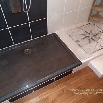 LIVING'ROC UK - OUR CLIENTS' INSTALLATIONS STONE GRANITE SHOWER TRAYS BASES