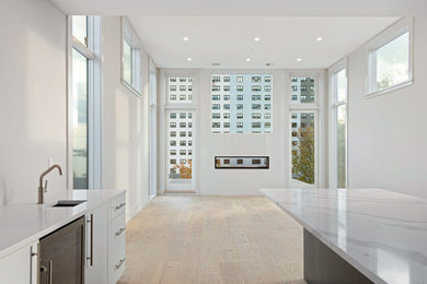 Inspiration for a living room remodel in Boston