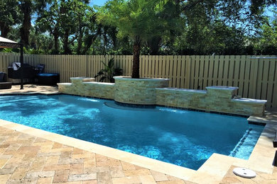 Example of a transitional pool design in Miami