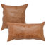 Cheyenne 100% Leather 22"x22" Throw Pillow by Kosas Home, Chestnut Brown