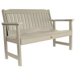 Highwood USA - Lehigh Garden Bench, Whitewash, 4' - 100% Made in the USA - backed by US warranty and support
