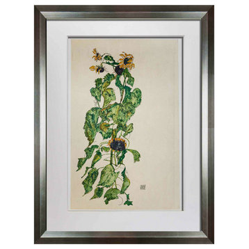 Egon SCHIELE Lithograph “Sunflowers” SIGNED #‘ed LIMITED w/FRAME