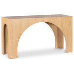 Meridian Furniture - Arch Console Table, Oak - Add form and function to your decor with this stylish oak Arch console table. A timeless piece for your living room or den, this console table is made from solid oak wood to give it durable appeal and sturdiness that lasts and lasts, even in the busiest of homes. The modern natural oak finish instantly draws the eye and adds a contemporary touch to your room. Sized just right for use with a sofa or sectional, this table is a versatile option for your space.