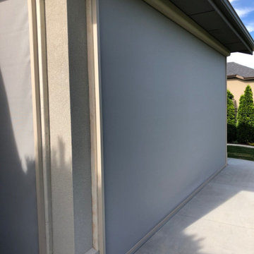 Exterior Solar Shades - Motorized and Manual