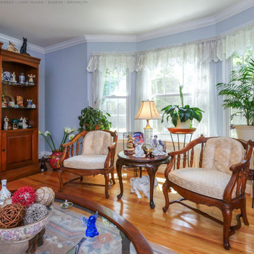 New Windows in Wonderful Living Room - Renewal by Andersen Long Island, Brooklyn