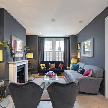 Parsons Green. Herringbone in colour Thistle