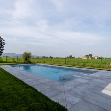 Villa SM | Realizzazione nuova piscina esterna con portico