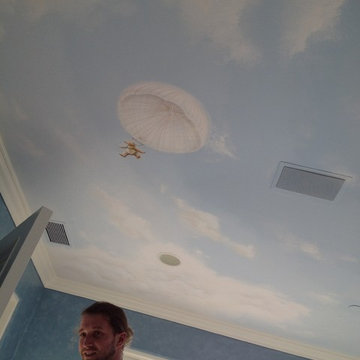 Sky Mural Boy Nursery 2