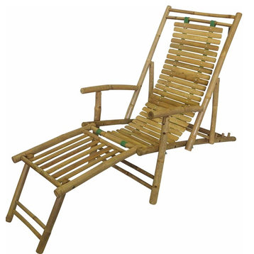 Bamboo Recliner Lounge Chair