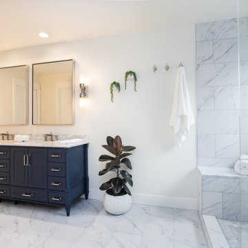AMAZING Marble Master Bathroom Remodel