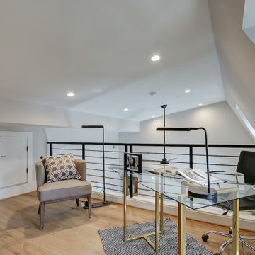 Basement remodel with bedroom space, closet space, living area, Irving