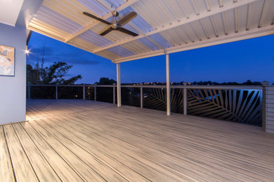 Photo of a beach style deck in Perth.