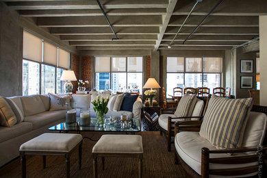 Living room - contemporary living room idea in Los Angeles