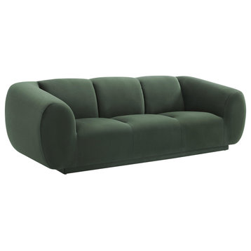 Emmet Forest Green Velvet Sofa