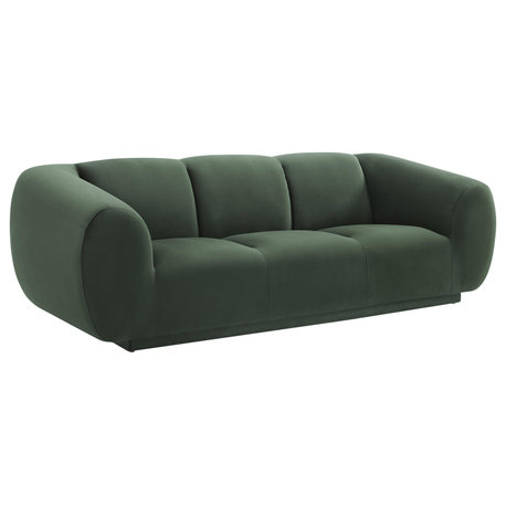 Emmet Forest Green Velvet Sofa