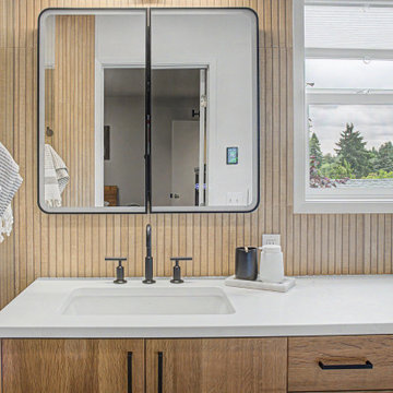 Southwest Portland Basement and Bathroom Remodel