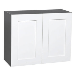 24 x 24 Wall Cabinet-Double Door-Grey, 24 x 24 x 12|White Classic ...