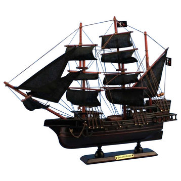 Blackbeard's Queen Anne's Revenge, Wooden Pirate Ship Model, 15"