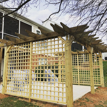 Pergola Installation (Finished Product ) | Brother Landscapes, LLP | Raleigh, NC