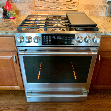 30" Stainless Steel GE Cafe Gas Range Installation
