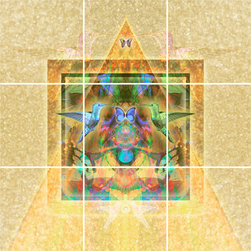 Hummingbird Mystical Union - 12.75" x 12.75 - Ceramic Tile Murals - Tile Murals