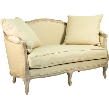 Maison Settee, Hemp Linen