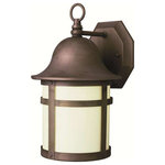 Trans Globe - Trans Globe 4580 WB Classic - One Light Wall Bracket - Height : 12.5"  Diameter / Width : 7"  Extension / Depth : 7.75"  Lamping : (1) 100W Medium Base (Bulb Not Included)Classic One Light Wall Bracket Weathered Bronze White Glass *UL Approved: YES *Energy Star Qualified: n/a  *ADA Certified: n/a  *Number of Lights: Lamp: 1-*Wattage:100w A19 Medium Base bulb(s) *Bulb Included:No *Bulb Type:A19 Medium Base *Finish Type:Weathered Bronze