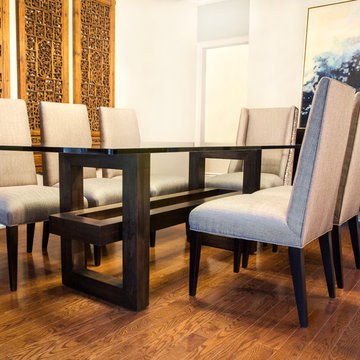 Eclectic Dining and Family Room in Aurora