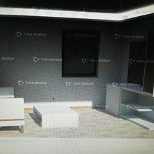 Salone fatto con SketchUp disegnato da me