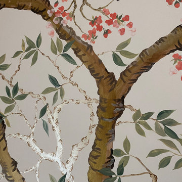 Chinoiserie cherry tree private commission