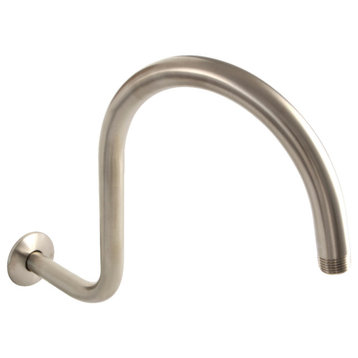 Kingston Brass K114C Restoration 14" Shower Arm - Brushed Nickel