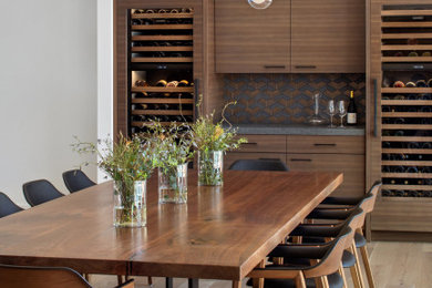 Inspiration for a contemporary dining room remodel in San Francisco