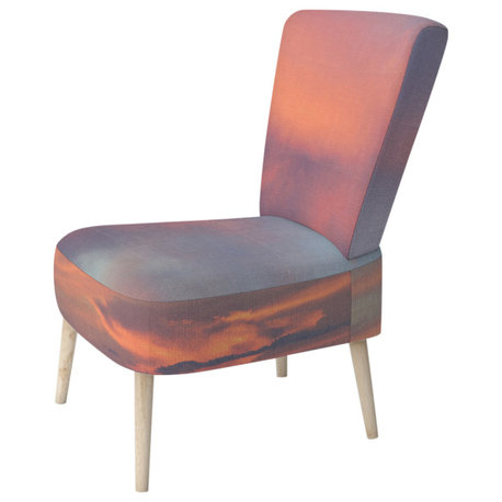 Red Sky Cloud In Ocean Chair, Side Chair