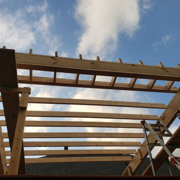 Screened and covered deck addition