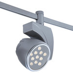 WAC Lighting - Reflex PRO 27W LED Flood 3500K Flexrail Single Circuit Head, Platinum - High performance and precise thermal management with robust die-cast construction makes this luminaire perfect for general, accent and wall wash applications in residential and commercial environments. For use with WAC Lighting's 120V Flexible Rail system.