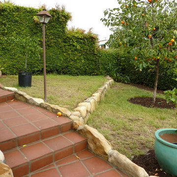 Succulents Replace Tiny Terraced Lawns