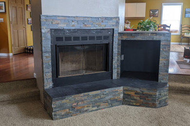 Inspiration for a large modern living room remodel in Portland