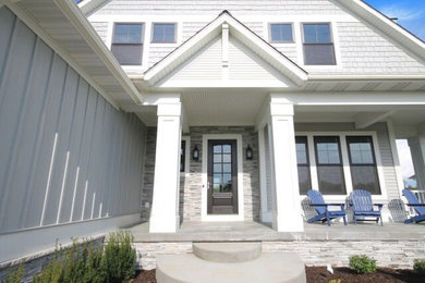 Home design - transitional home design idea in Grand Rapids